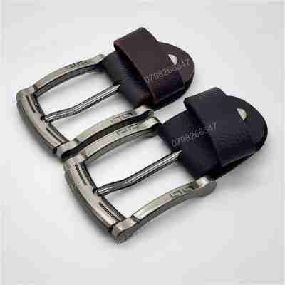 Mặt khoá thắt lưng nam DKK-071 | Đầu khoá xỏ kim màu xám bảng 4F hoạ tiết chữ L nằm đối xứng