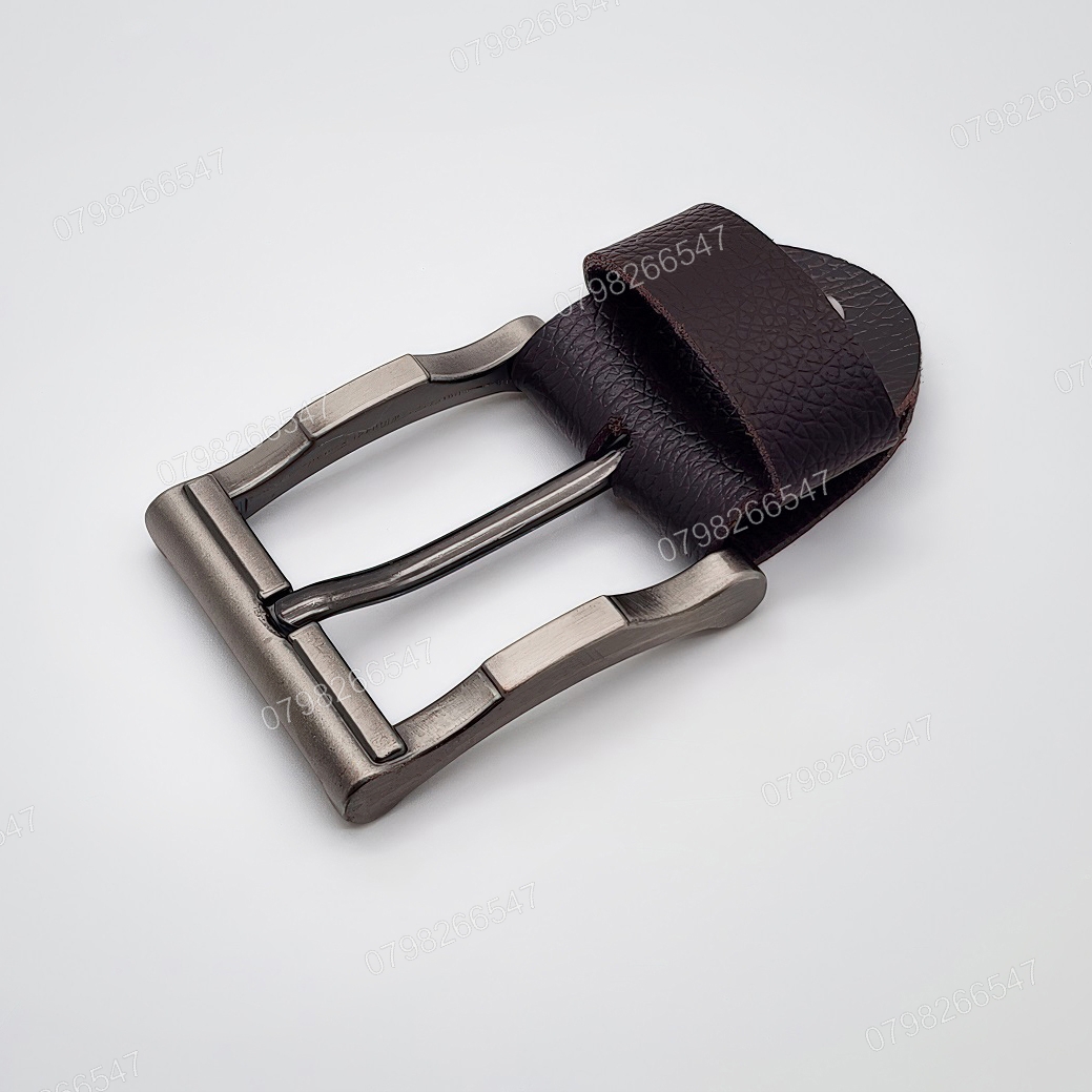 Mặt khoá thắt lưng nam DKK-074 | Đầu khoá xỏ kim bảng 4F màu xám đơn giản mà nam tính - Ảnh 3