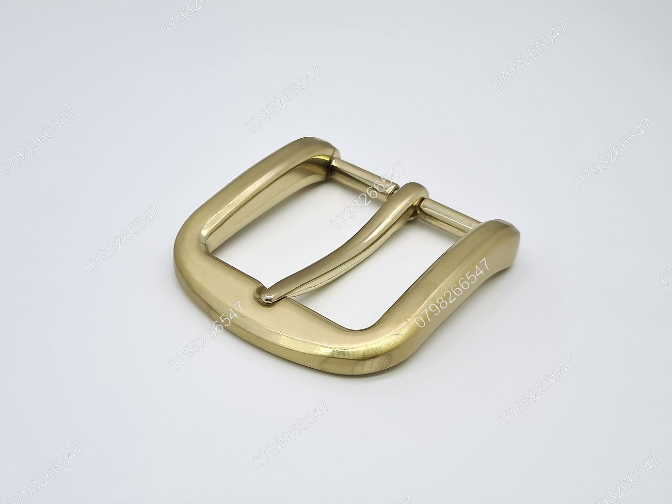 Mặt khoá dây nịt nam DKK-080 | Đầu khoá xỏ kim bảng 4F vàng đồng kiểu truyền thống - Ảnh 2