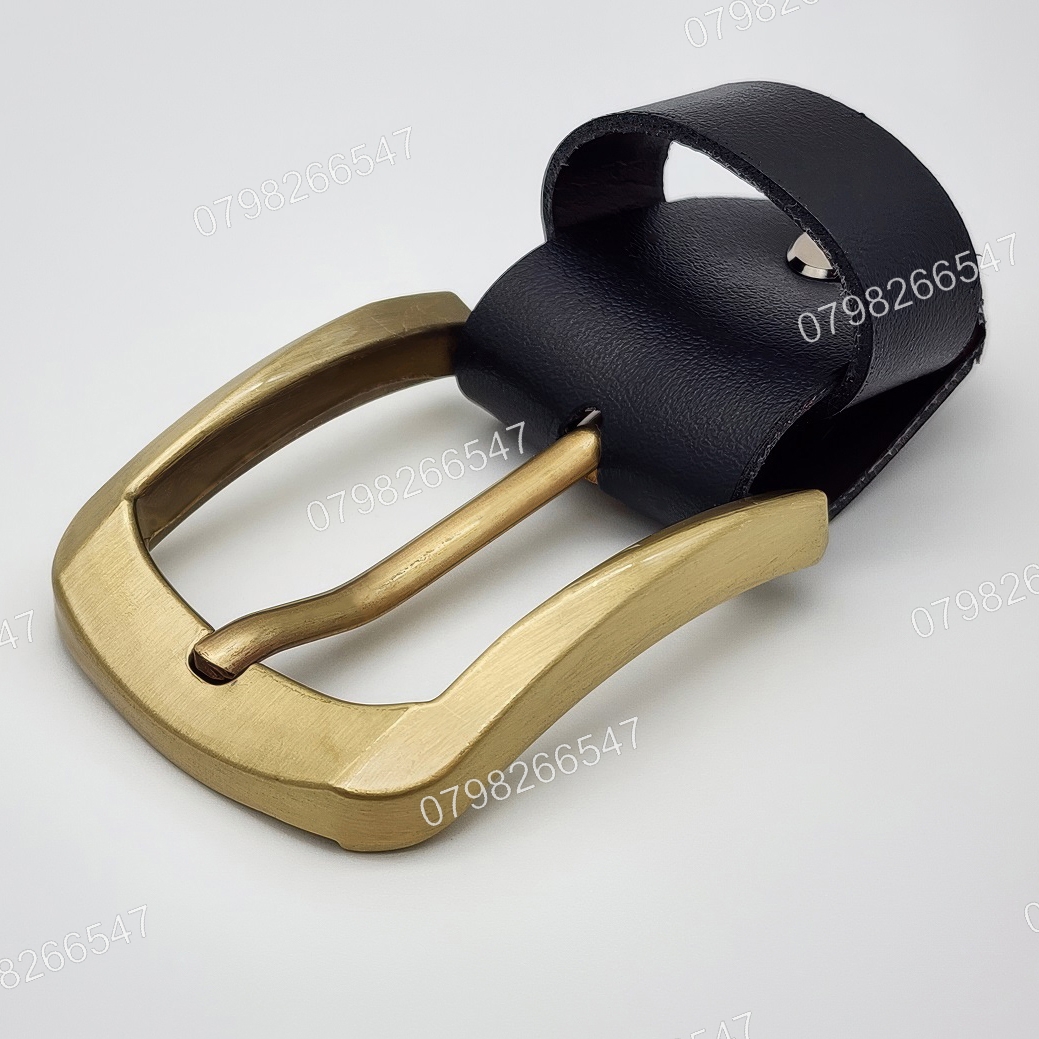 Đầu khoá thắt lưng nam DKK-093 | Khoá kim bảng 4.0cm mạ đồng bo tròn ấn tượng