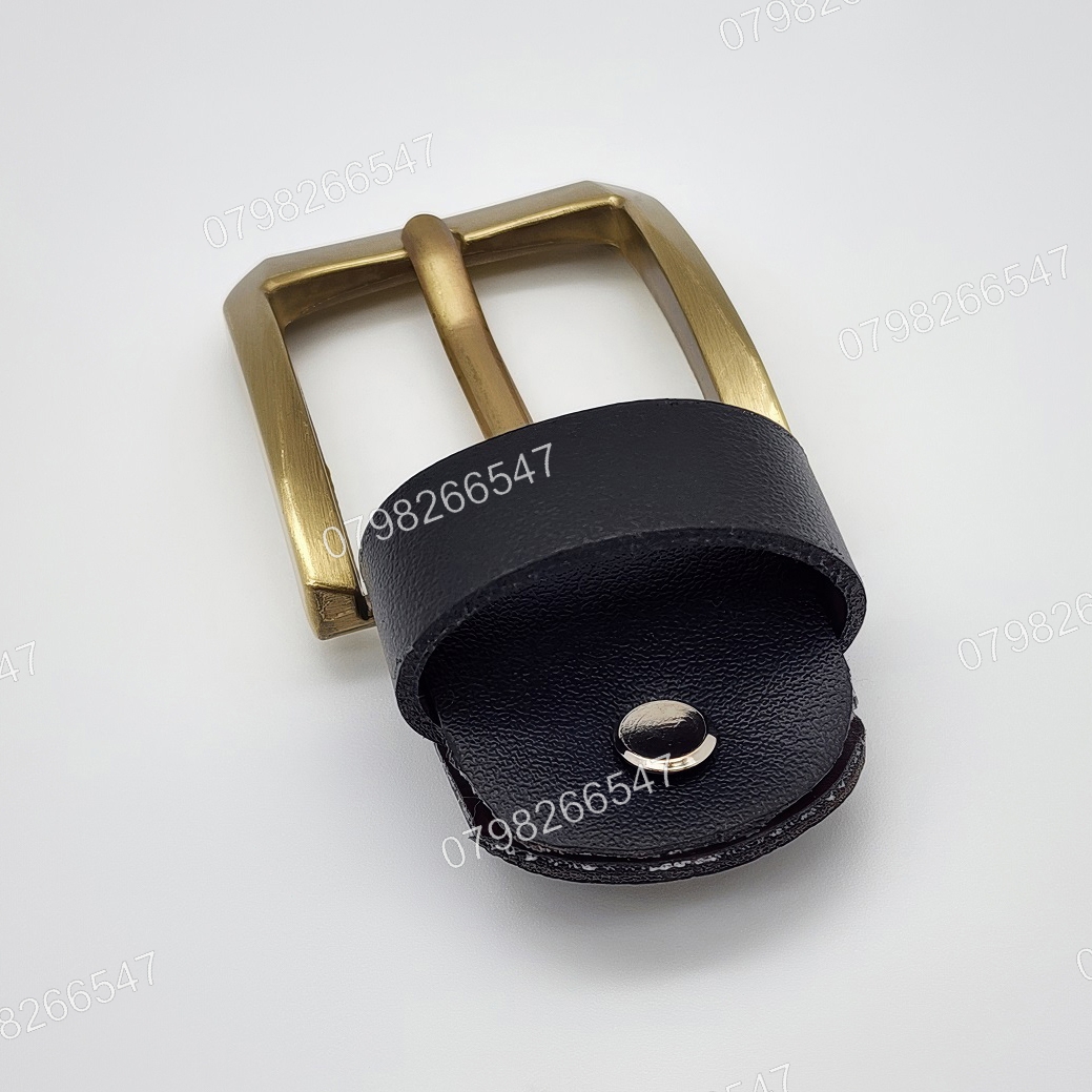 Đầu khoá thắt lưng nam DKK-093 | Khoá kim bảng 4.0cm mạ đồng bo tròn ấn tượng - Ảnh 3