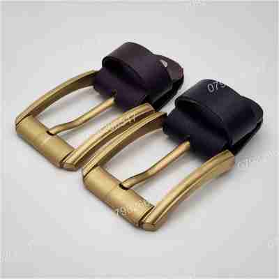 Mặt khoá thắt lưng nam DKK-094 | Khoá xỏ kim bảng 4.0cm mạ đồng nổi bật