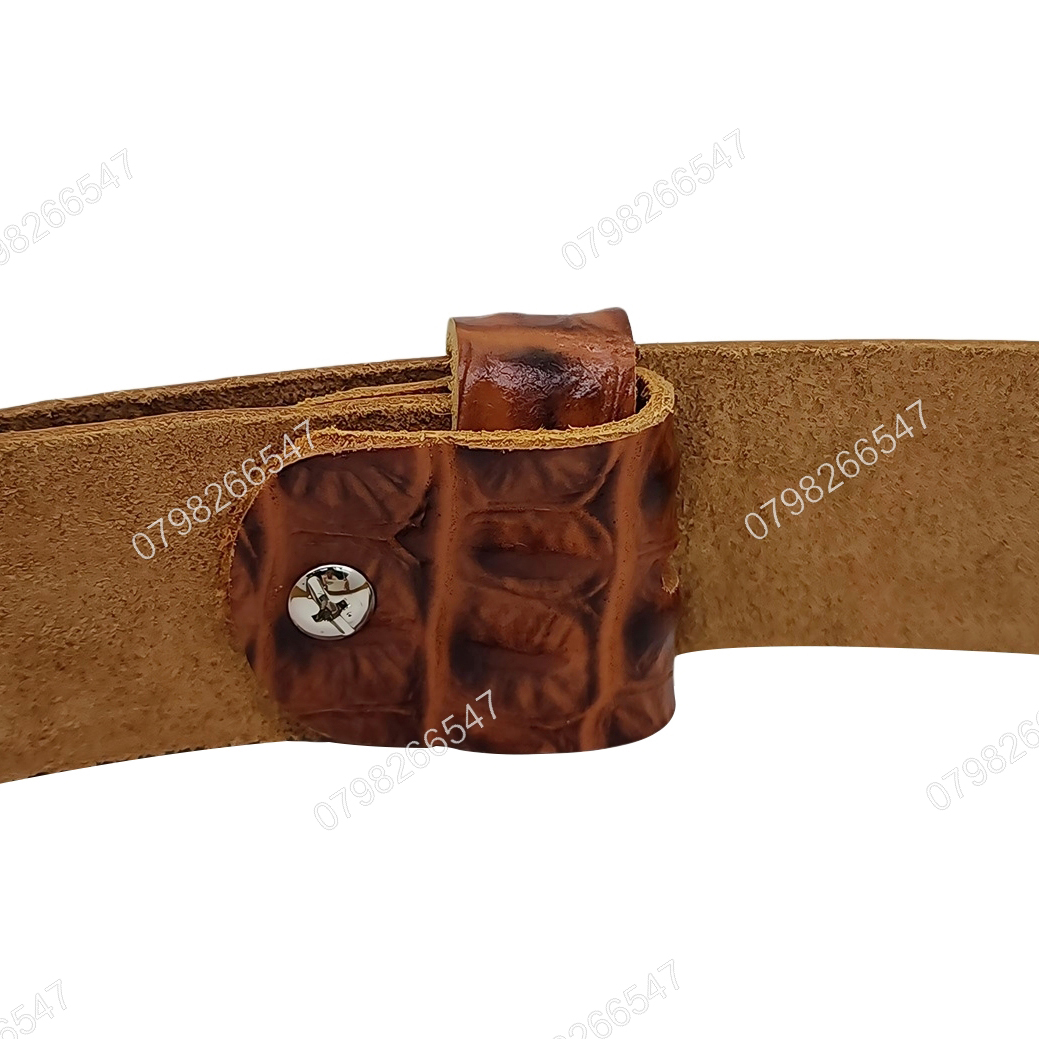Dây lưng nam không mặt DNKK-001 | Dây nịt da bò dập vân cá sấu | Bảo hành 12 tháng - Ảnh 9