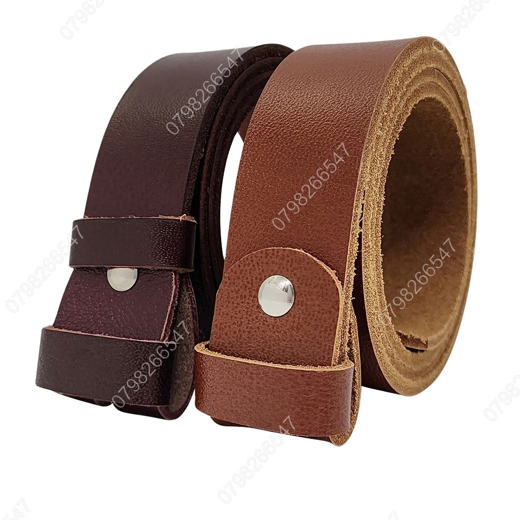 Thắt lưng không mặt DNKK-003 | Dây nịt nam da bò trơn loại tốt | Bảo hành 12 tháng
