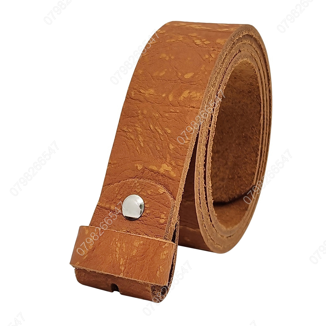 Dây thắt lưng không mặt DNKK-004 | Thắt lưng da bò thô thời trang | Bảo hành 12 tháng - Ảnh 3