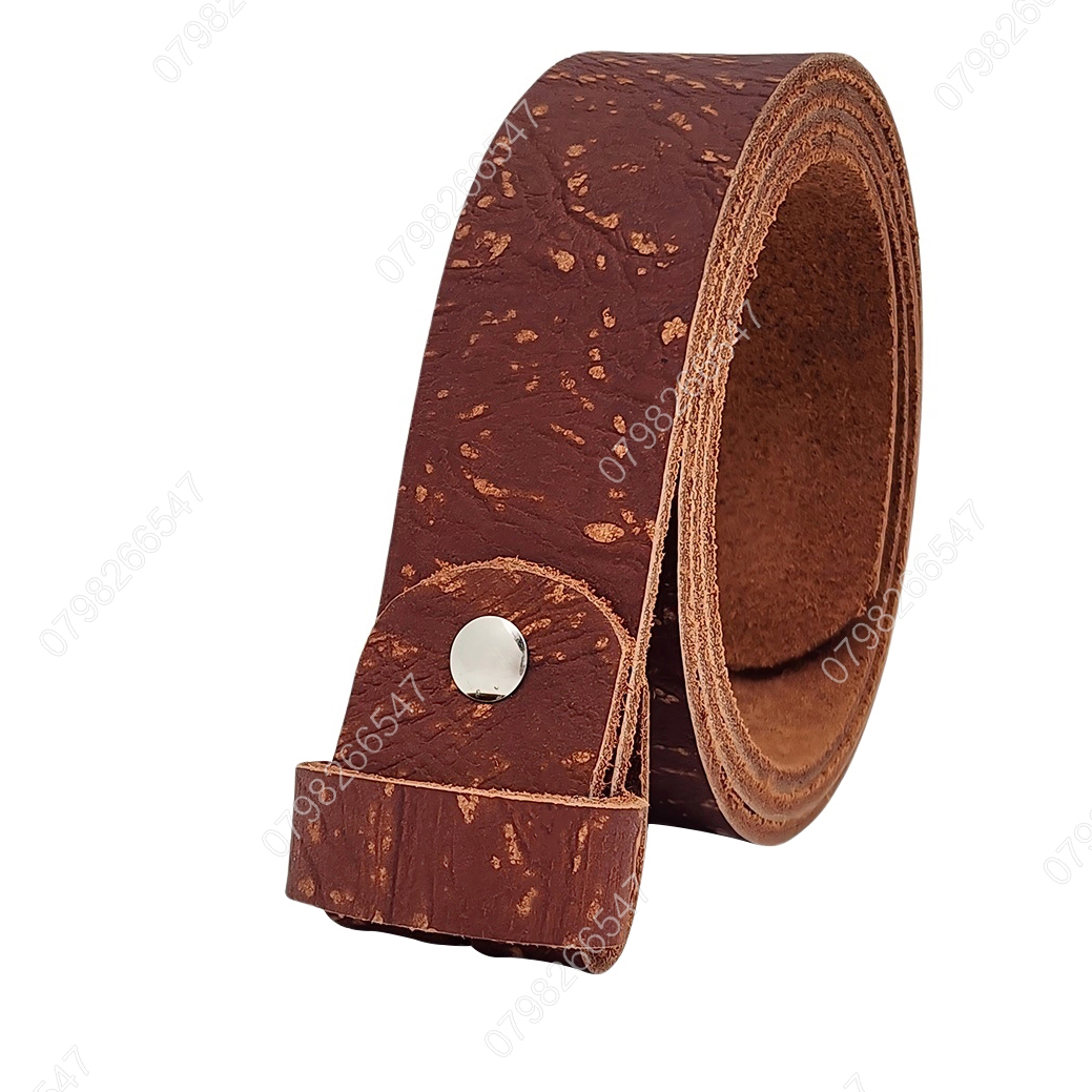 Dây thắt lưng không mặt DNKK-004 | Thắt lưng da bò thô thời trang | Bảo hành 12 tháng - Ảnh 4