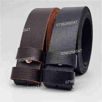 Thắt lưng nam không mặt DNKK-005 | Dây nịt da bò trơn nam tính | Bảo hành 12 tháng