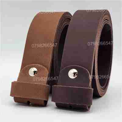 Thắt lưng nam da bò sáp DNKK-006 | Dây nịt da bò trơn thời trang | Bảo hành 12 tháng