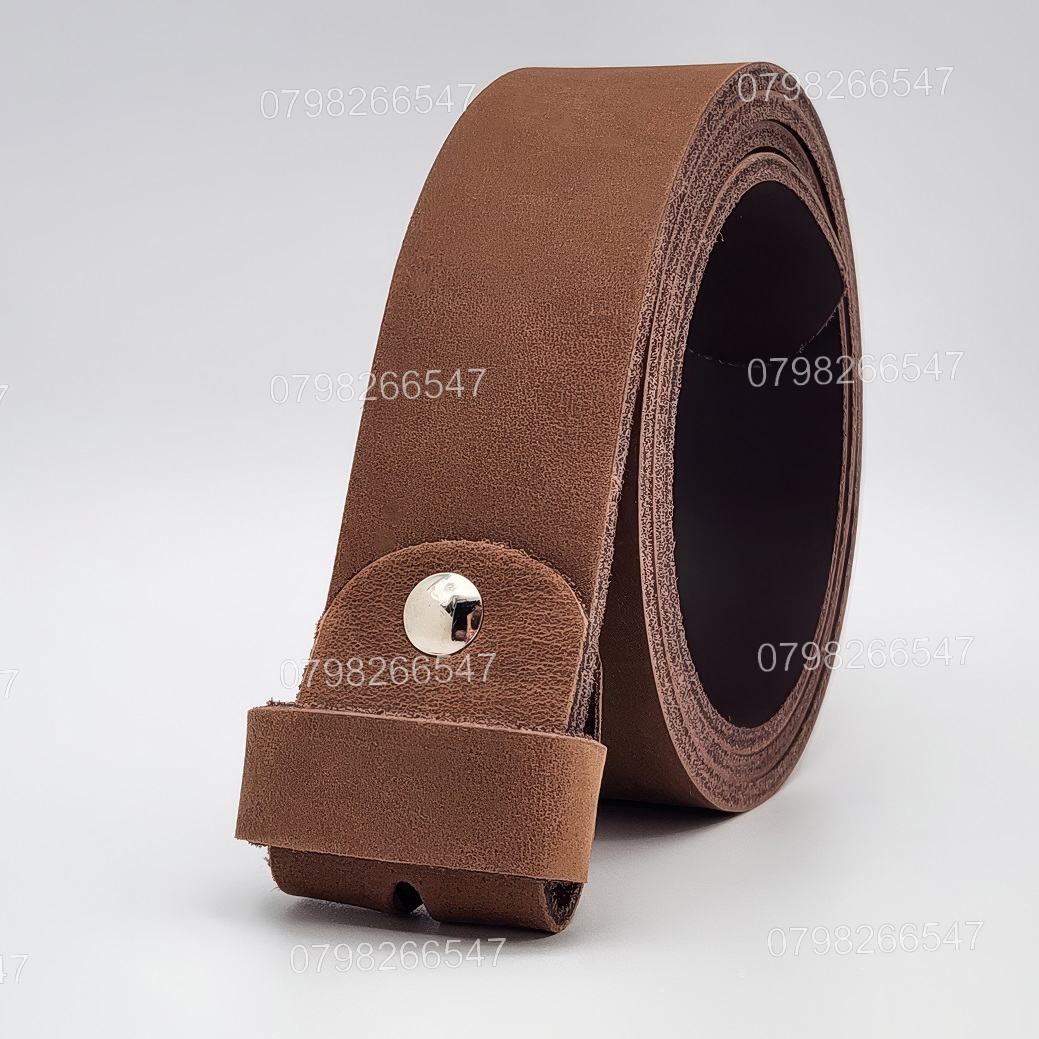 Thắt lưng nam da bò sáp DNKK-006 | Dây nịt da bò trơn thời trang | Bảo hành 12 tháng - Ảnh 2