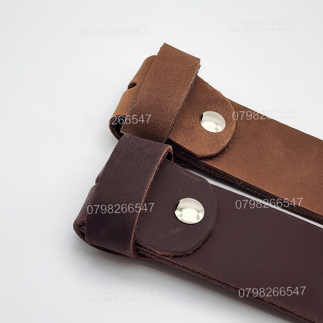Thắt lưng nam da bò sáp DNKK-006 | Dây nịt da bò trơn thời trang | Bảo hành 12 tháng - Ảnh 4