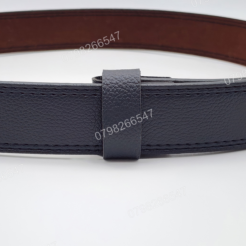 Thắt lưng nam không mặt DNKK-009 | Thắt lưng da PU may 3 lớp bản 3.6cm | Bảo hành 12 tháng - Ảnh 4