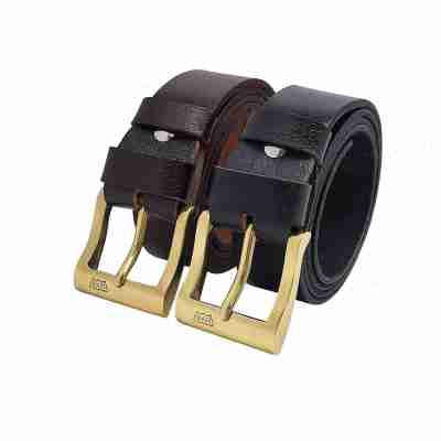 [Tặng đục lỗ] Thắt lưng nam da bò thật cao cấp DHM-342 | Đầu khoá kim đồng thau nguyên khối | Bảo hành 12 tháng