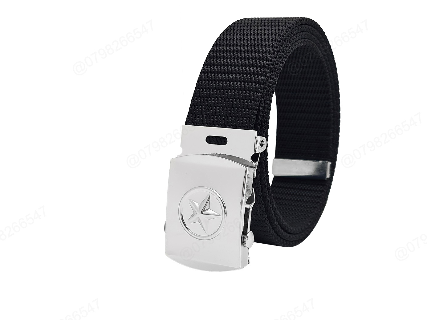 Thắt lưng nam dây dù DHM-013 | Dây nịt vải dù mặt khoá lăn mặt in nổi thời trang | Bảo hành 12 tháng - Ảnh 4