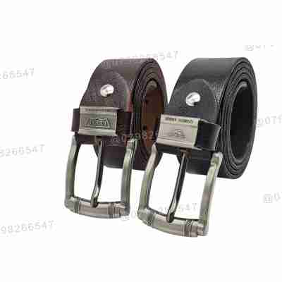 Dây nịt nam da bò thật cao cấp DHM-277 | Khoá kim kiểu tròn đen nhám thời trang | Bảo hành 12 tháng