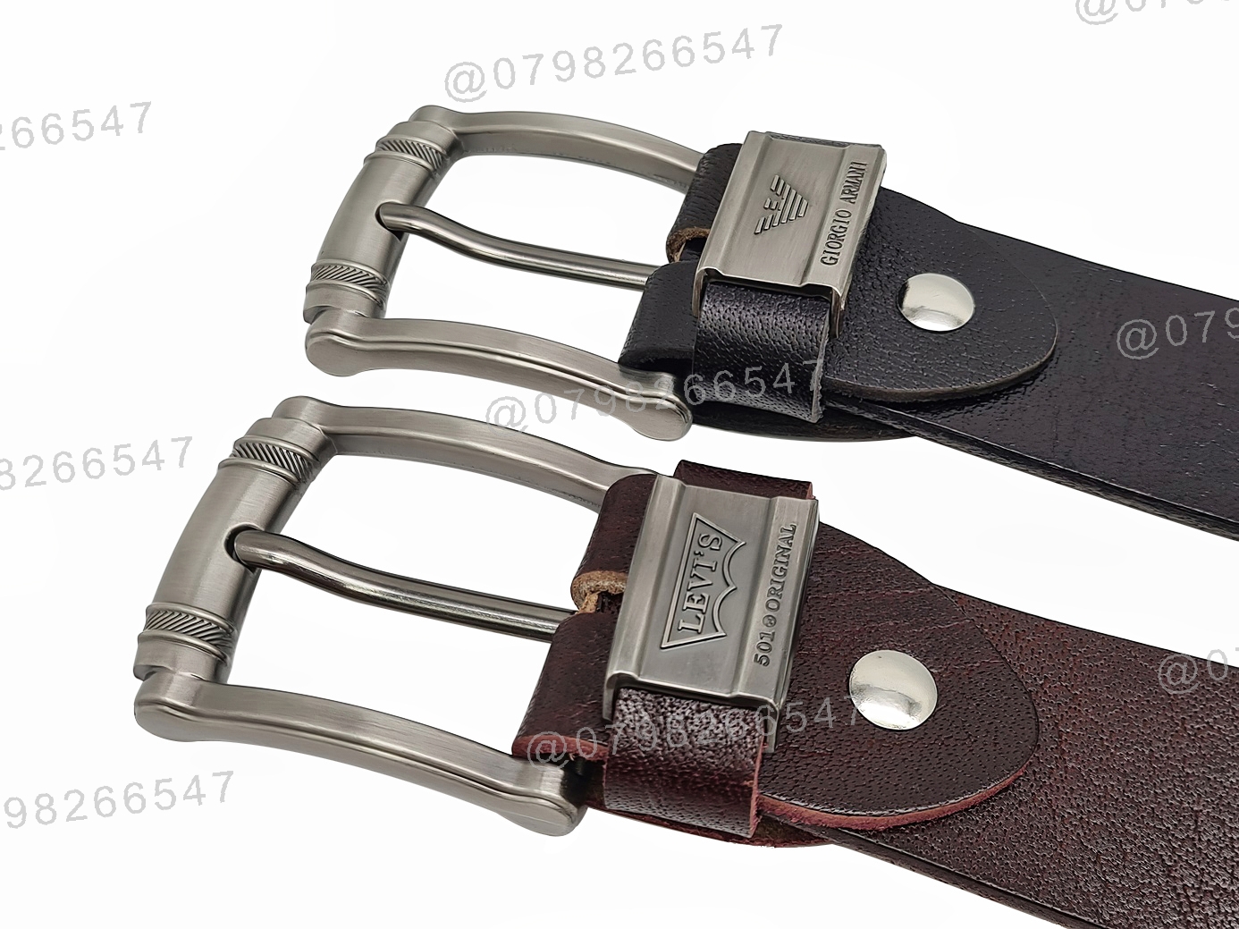 Dây nịt nam da bò thật cao cấp DHM-277 | Khoá kim kiểu tròn đen nhám thời trang | Bảo hành 12 tháng - Ảnh 4