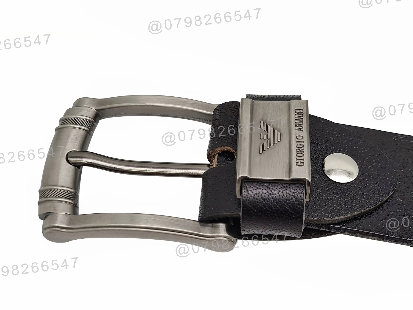 Dây nịt nam da bò thật cao cấp DHM-277 | Khoá kim kiểu tròn đen nhám thời trang | Bảo hành 12 tháng - Ảnh 5