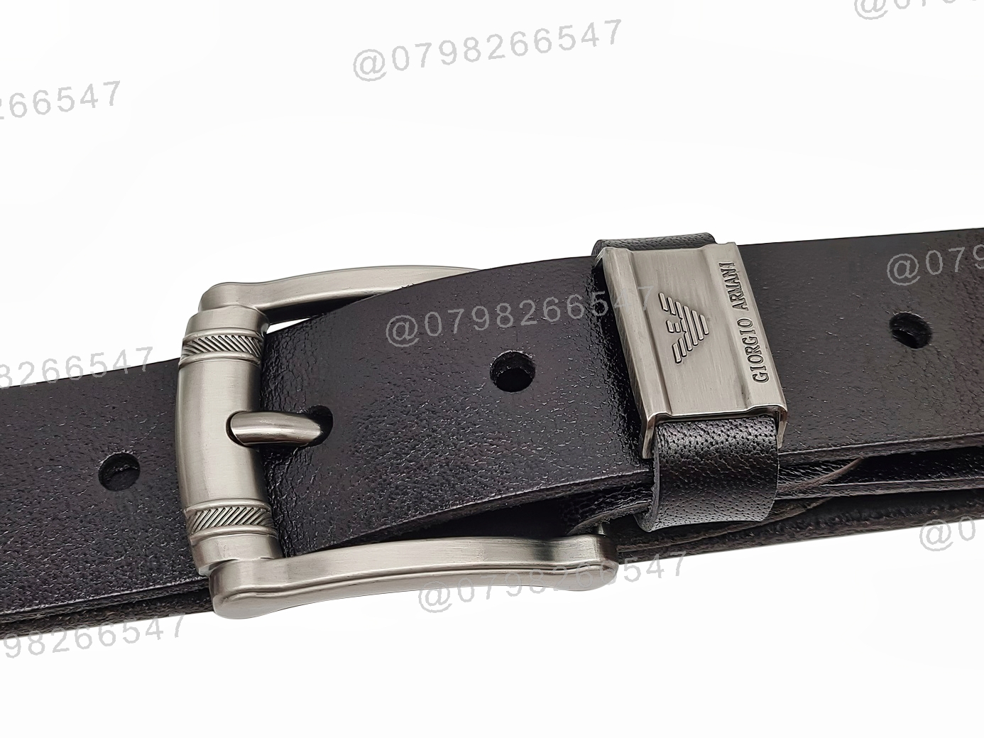 Dây nịt nam da bò thật cao cấp DHM-277 | Khoá kim kiểu tròn đen nhám thời trang | Bảo hành 12 tháng - Ảnh 7