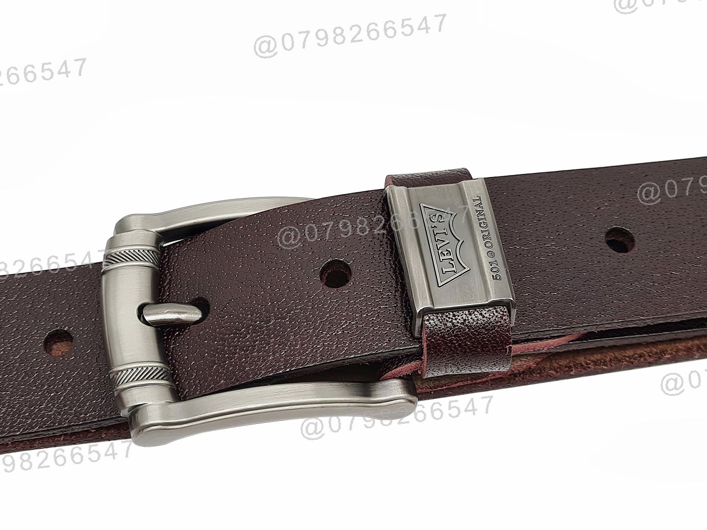 Dây nịt nam da bò thật cao cấp DHM-277 | Khoá kim kiểu tròn đen nhám thời trang | Bảo hành 12 tháng - Ảnh 8