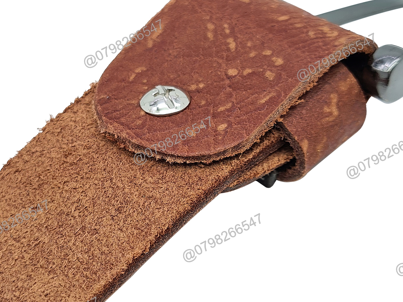 Dây nịch da bò thật bản thô DHM-294 | Khoá kim màu bạc nguyên khối thời trang | Bảo hành 12 tháng - Ảnh 11