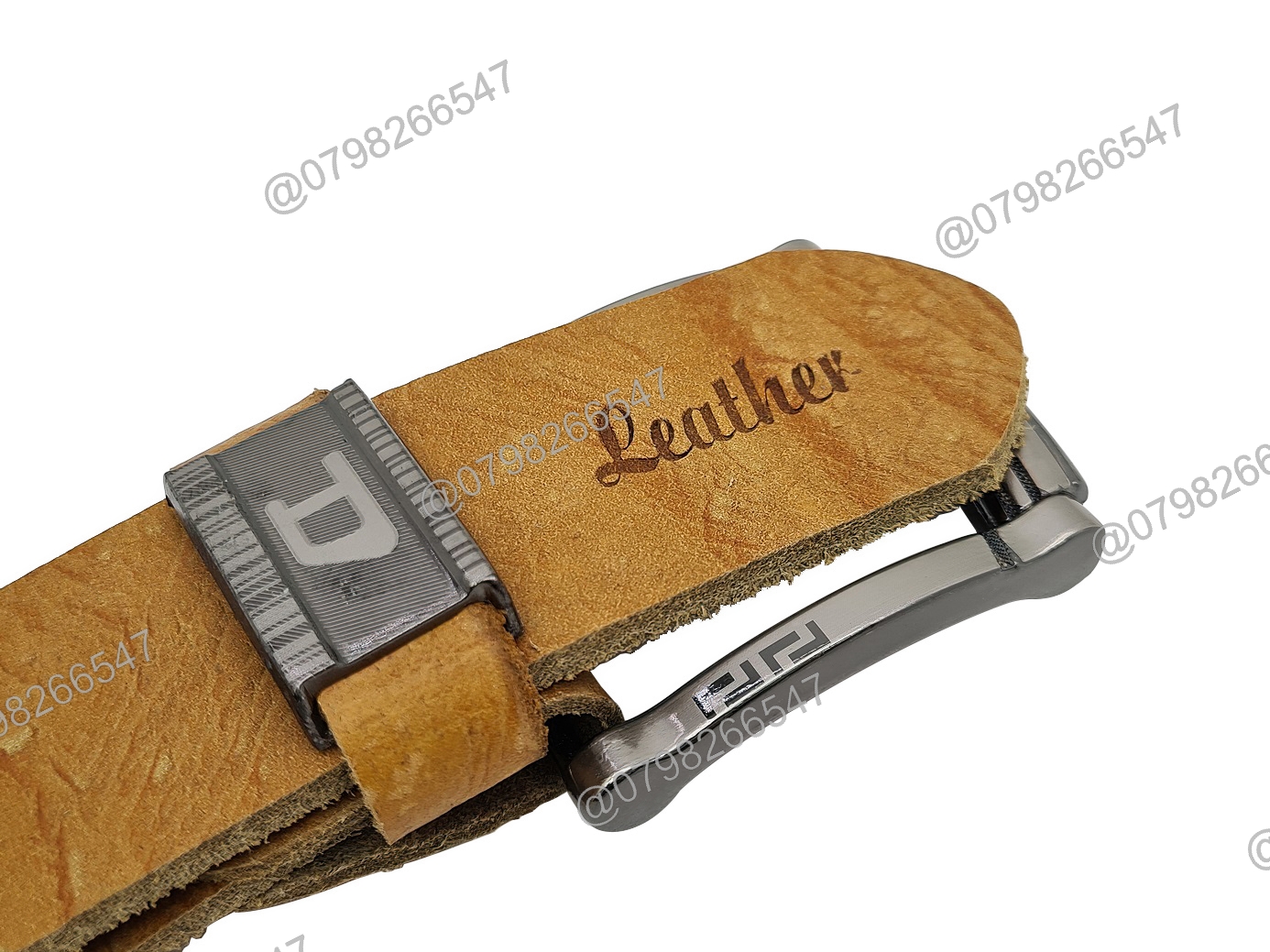 Dây nịch da bò thật bản thô DHM-294 | Khoá kim màu bạc nguyên khối thời trang | Bảo hành 12 tháng - Ảnh 9