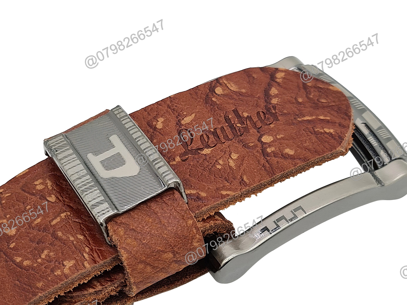 Dây nịch da bò thật bản thô DHM-294 | Khoá kim màu bạc nguyên khối thời trang | Bảo hành 12 tháng - Ảnh 10