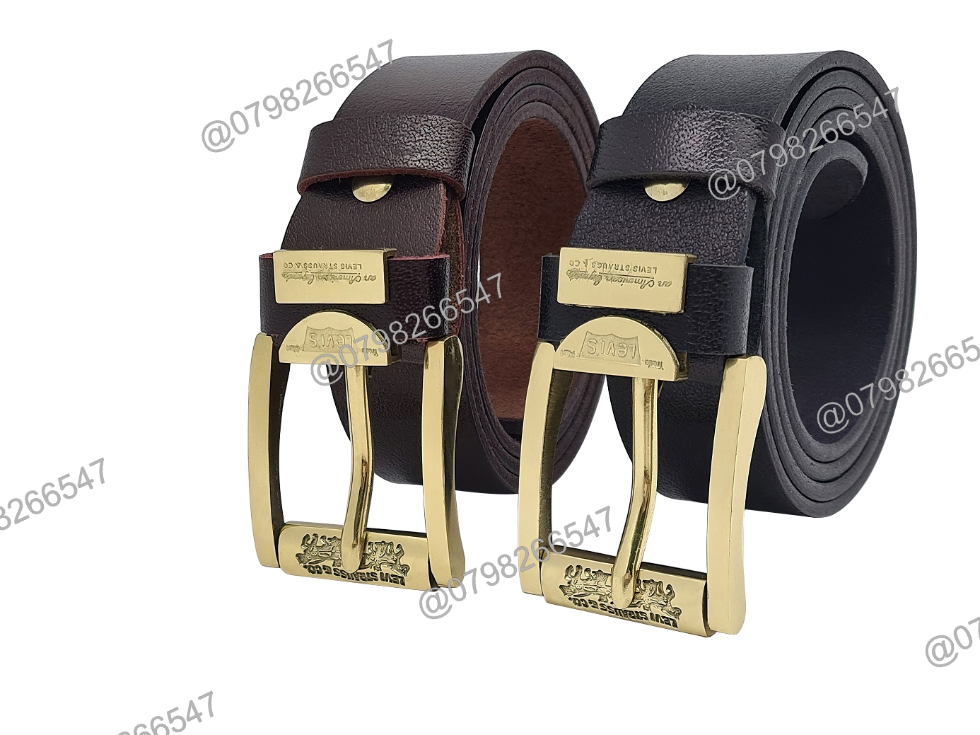 Thắt lưng nam da bò cao cấp DHM-321 | Khoá kim đầu đồng nguyên khối mặt xoay 360 | Bảo hành 12 tháng
