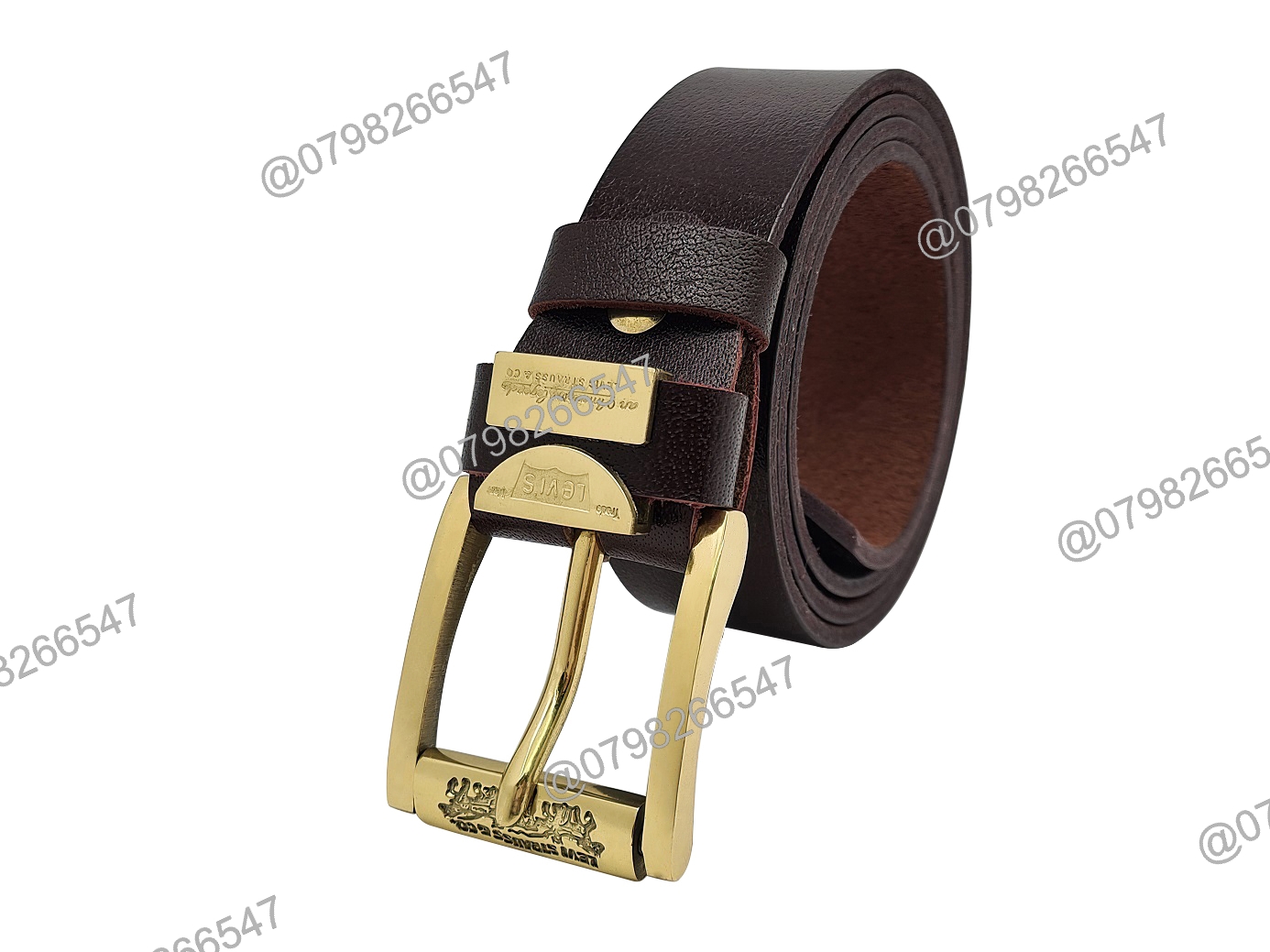 Thắt lưng nam da bò cao cấp DHM-321 | Khoá kim đầu đồng nguyên khối mặt xoay 360 | Bảo hành 12 tháng - Ảnh 2