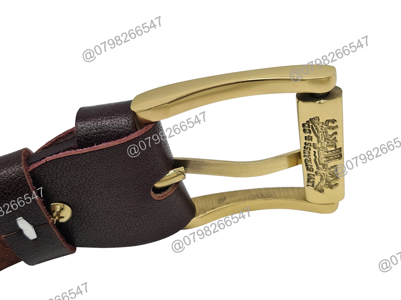 Thắt lưng nam da bò cao cấp DHM-321 | Khoá kim đầu đồng nguyên khối mặt xoay 360 | Bảo hành 12 tháng - Ảnh 5