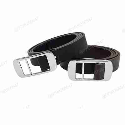 Thắt lưng trẻ em DHM-335 | Mặt khoá luồn màu trắng thời trang bản nhỏ 2.3cm | Bảo hành 12 tháng