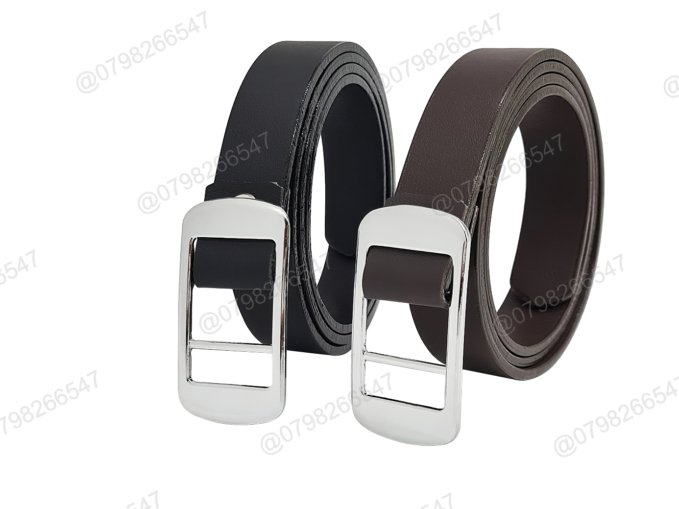 Thắt lưng trẻ em DHM-335 | Mặt khoá luồn màu trắng thời trang bản nhỏ 2.3cm | Bảo hành 12 tháng - Ảnh 2