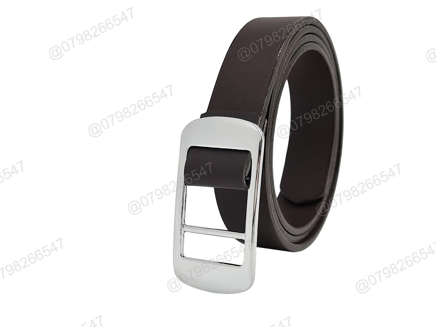 Thắt lưng trẻ em DHM-335 | Mặt khoá luồn màu trắng thời trang bản nhỏ 2.3cm | Bảo hành 12 tháng - Ảnh 3