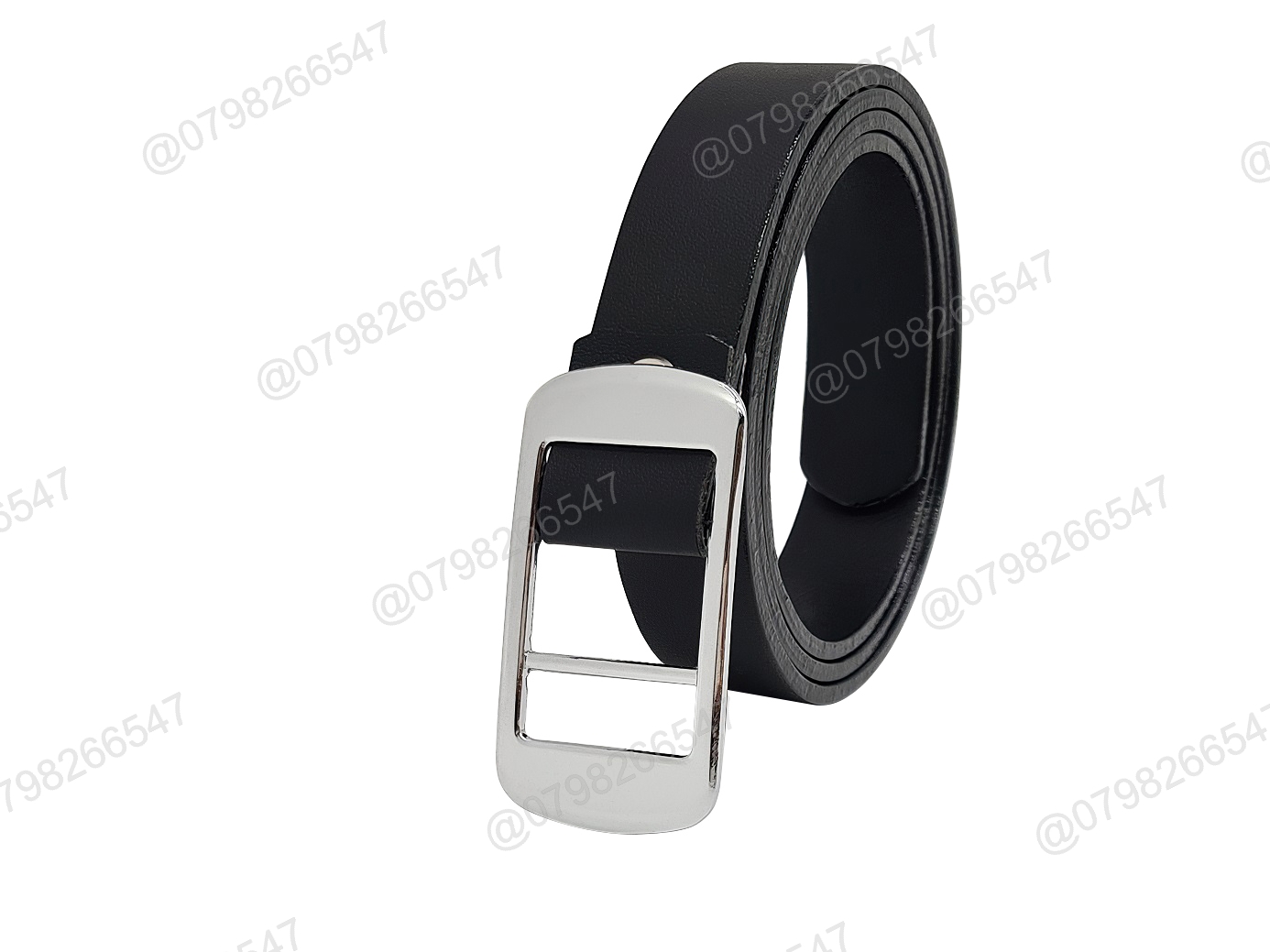 Thắt lưng trẻ em DHM-335 | Mặt khoá luồn màu trắng thời trang bản nhỏ 2.3cm | Bảo hành 12 tháng - Ảnh 4