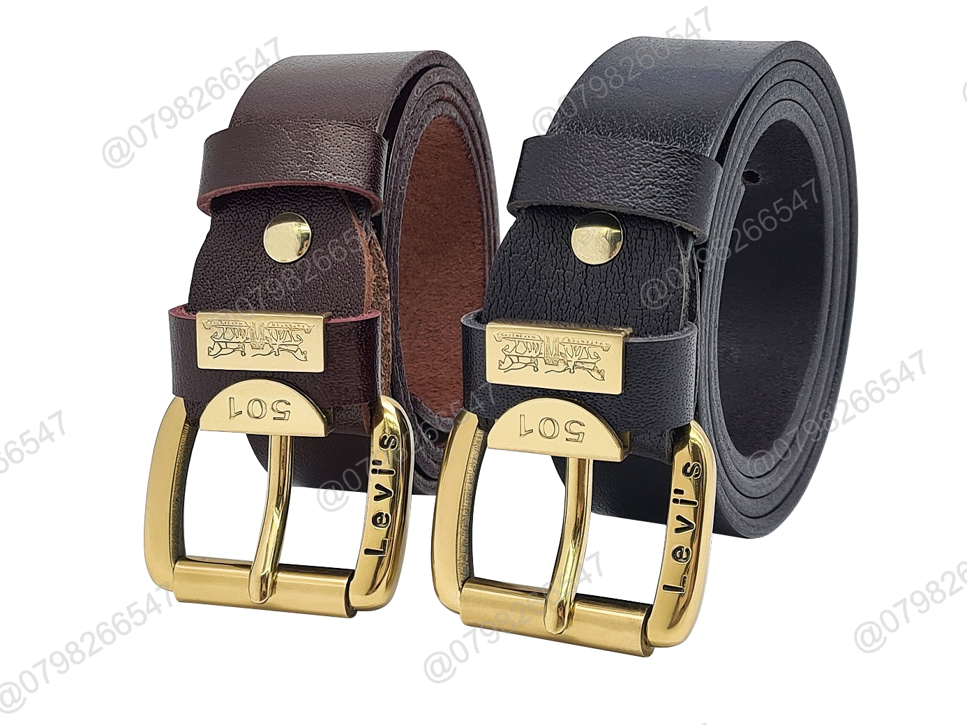 Dây nịt nam da bò thật DHM-344 | Mặt khoá kim tròn đầu đồng nặng nguyên khối | Bảo hành 12 tháng