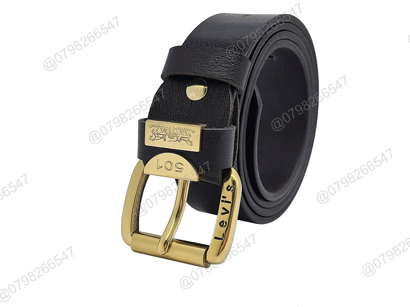 Dây nịt nam da bò thật DHM-344 | Mặt khoá kim tròn đầu đồng nặng nguyên khối | Bảo hành 12 tháng - Ảnh 2