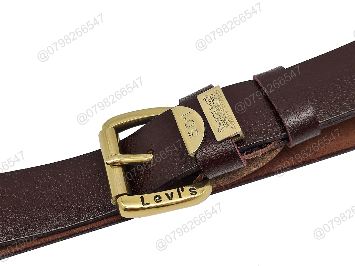 Dây nịt nam da bò thật DHM-344 | Mặt khoá kim tròn đầu đồng nặng nguyên khối | Bảo hành 12 tháng - Ảnh 6