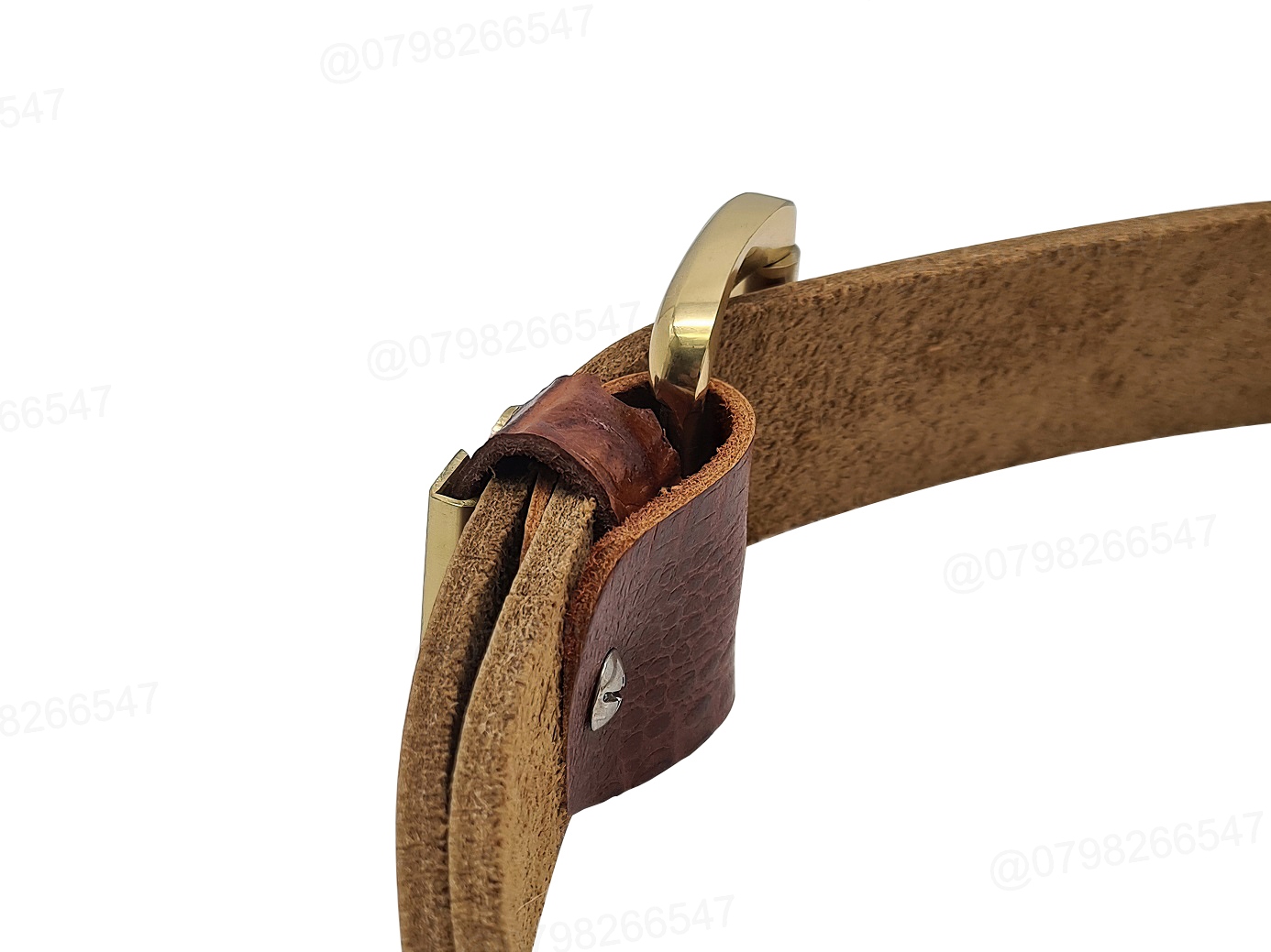 Dây nịt nam da bò vân cá sấu DHM-423 | Khoá kim đầu đồng nguyên khối kiểu tròn | Bảo hành 12 tháng - Ảnh 6