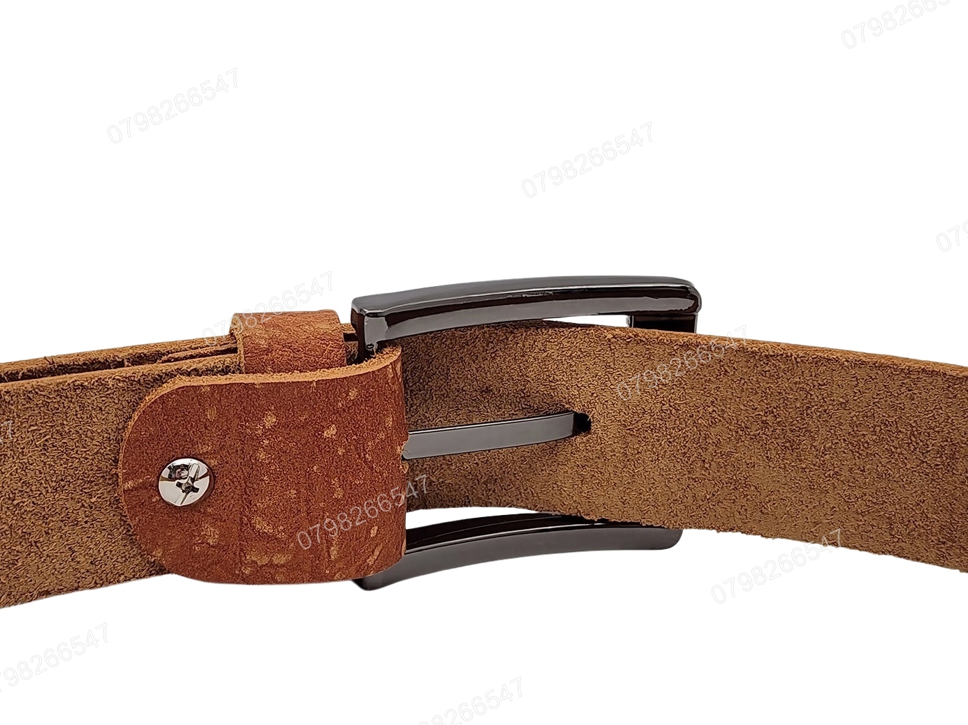 Thắt lưng da bò nam bản thô DHM-035 | Đầu khoá kim nguyên khối màu trắng sang trọng | Bảo hành 12 tháng - Ảnh 8