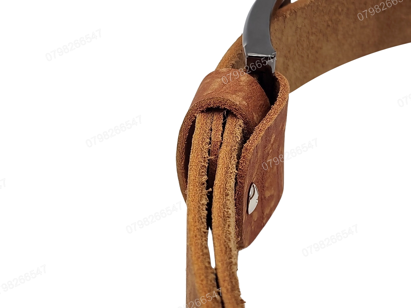 Thắt lưng da bò nam bản thô DHM-035 | Đầu khoá kim nguyên khối màu trắng sang trọng | Bảo hành 12 tháng - Ảnh 9