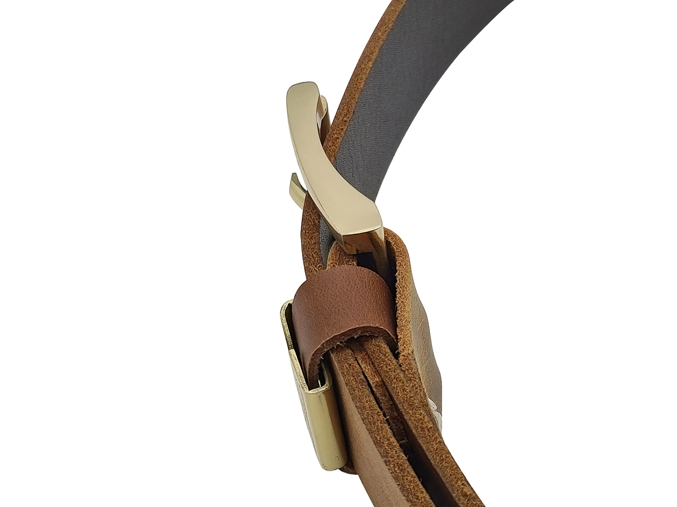 Thắt lưng nam da bò sáp DHM-038 | Mặt khoá kim đầu đồng nguyên khối xoay 360 | Bảo hành 12 tháng - Ảnh 8