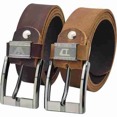 [Dài 130cm][Tặng đục lỗ] Thắt lưng da nam cao cấp DHM-041 | Thắt lưng da sáp khoá kim thời trang | Bảo hành 12 tháng