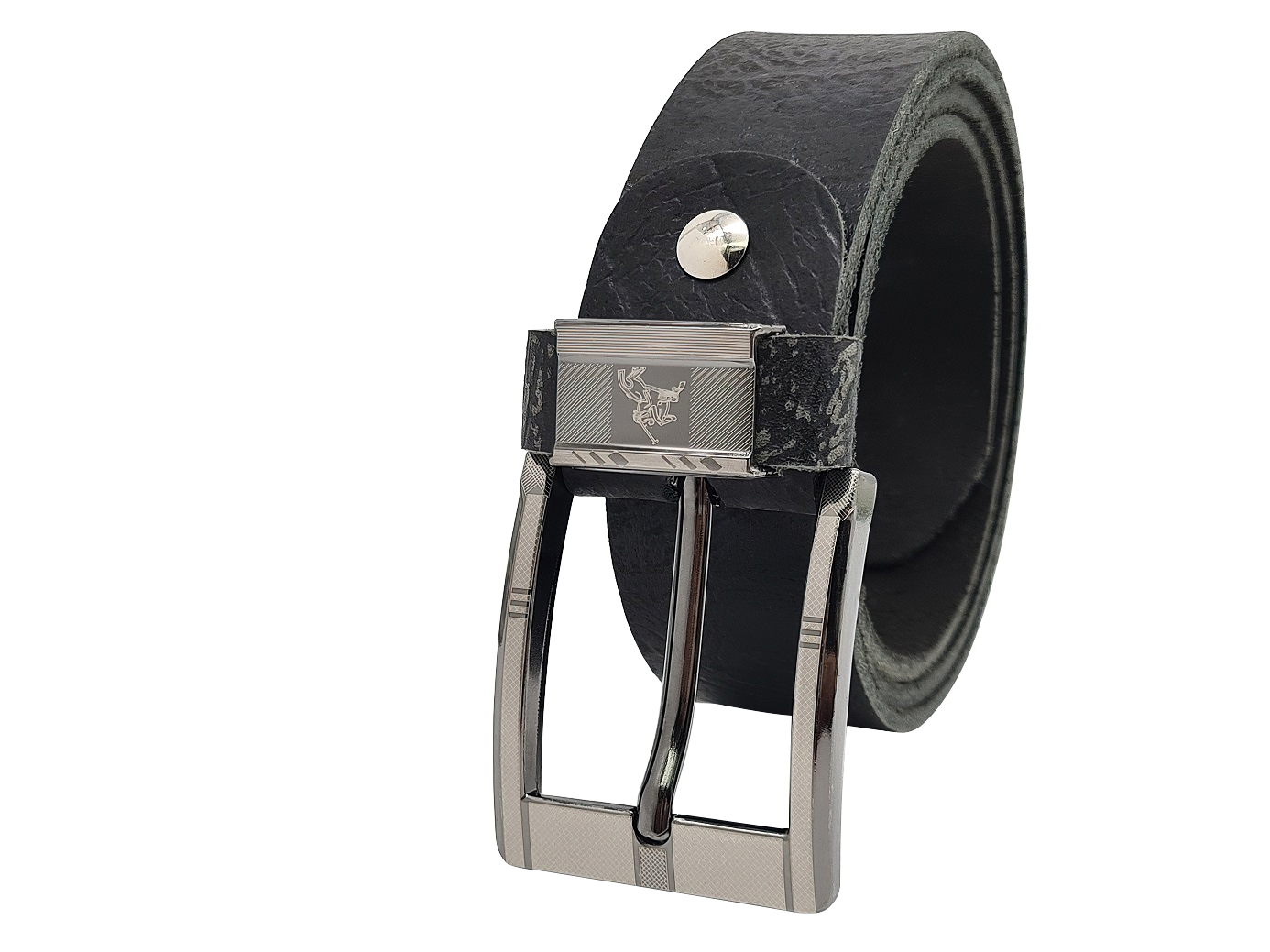 Dây nịt nam da bò thật bản thô DHM-138 | Đầu khoá kim nguyên khối màu trắng thời trang | Bảo hành 12 tháng - Ảnh 4