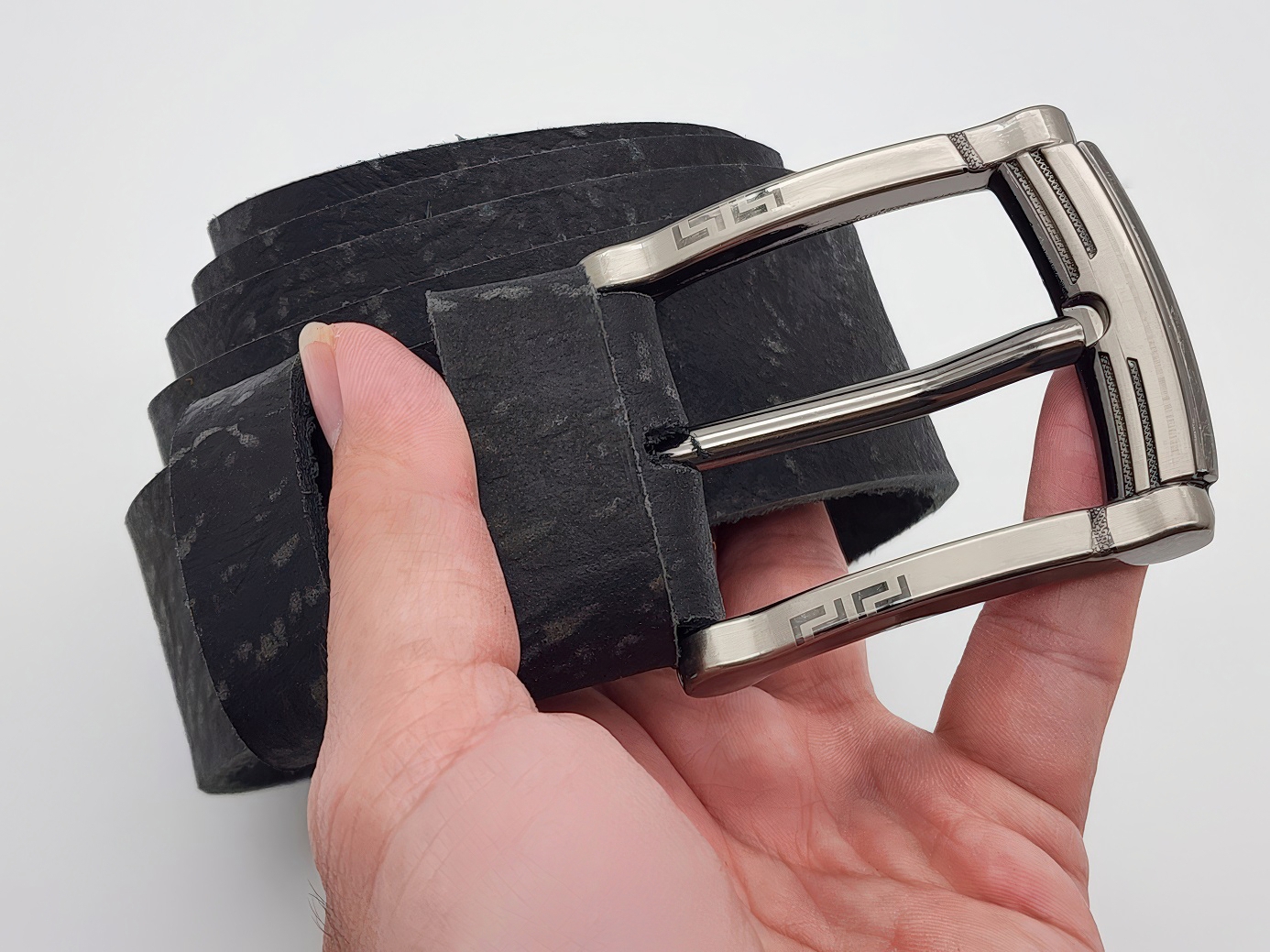 Dây nịt da bò thật cho nam bản thô DHM-140 | Đầu khoá kim nguyên khối thời trang | Bảo hành 12 tháng - Ảnh 10