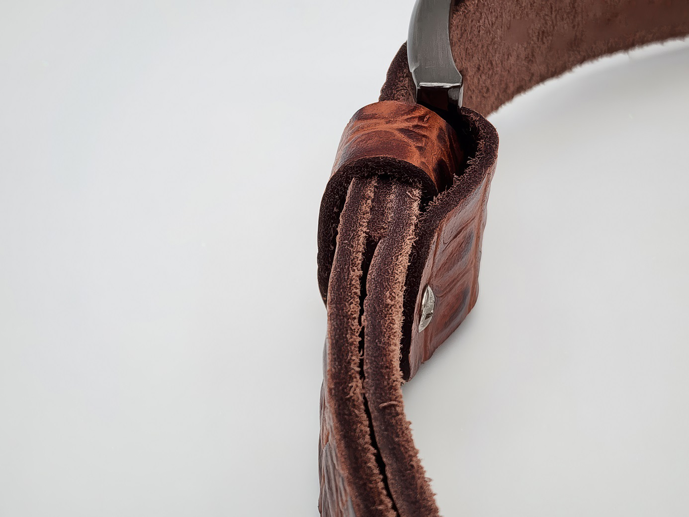 Dây nịch da bò thật dập vân cá sấu DHM-324 | Khoá kim màu đen nhám thời trang | Bảo hành 12 tháng - Ảnh 10