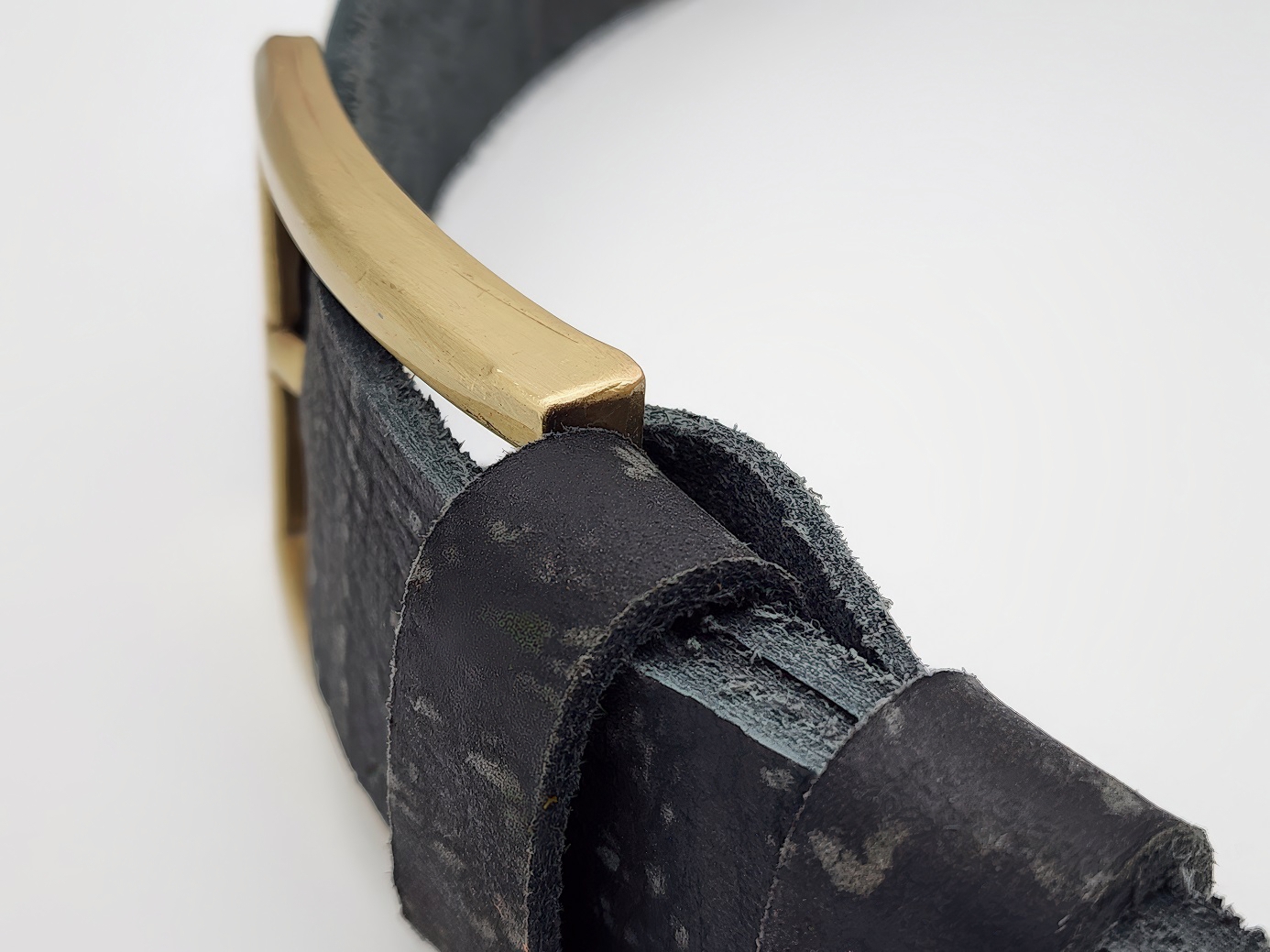 Dây nịt nam da bò thật bản thô DHM-340 | Khoá kim màu đồng vuông bản trơn nhỏ gọn | Bảo hành 12 tháng - Ảnh 10