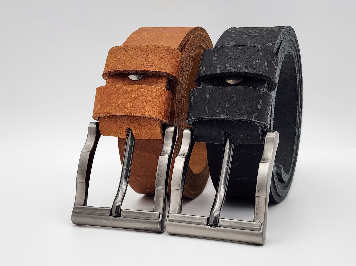 Dây nịt nam da bò thô DHM-443 | Đầu khoá kim loại chì gập khúc nguyên khối | Giao logo ngẫu nhiên | Bảo hành 12 tháng - Ảnh 9