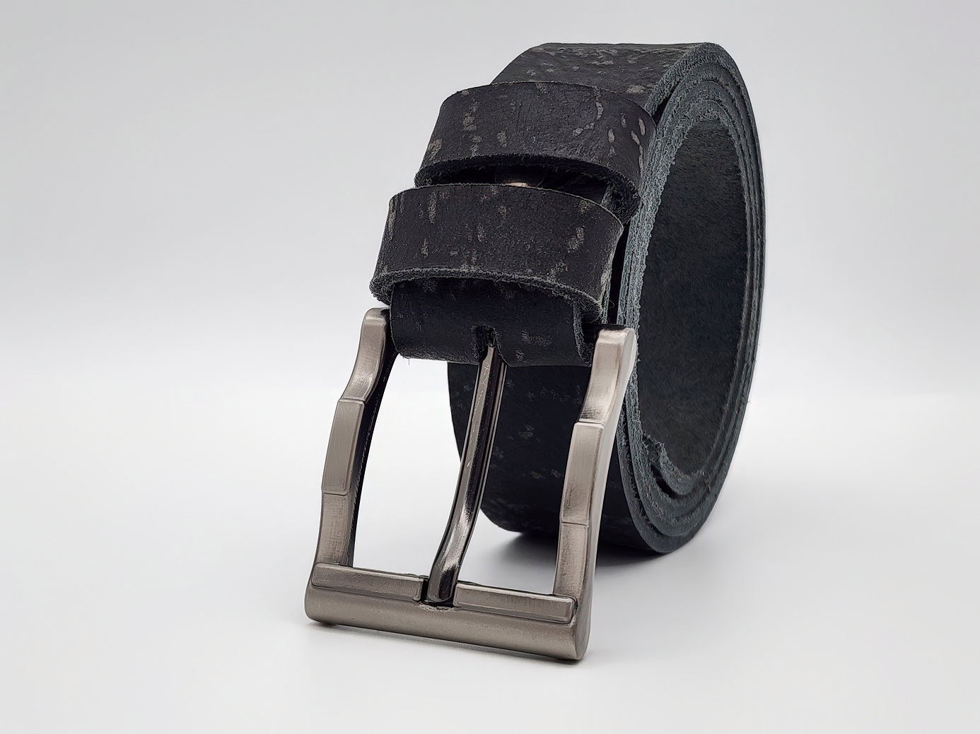 Dây nịt nam da bò thô DHM-443 | Đầu khoá kim loại chì gập khúc nguyên khối | Giao logo ngẫu nhiên | Bảo hành 12 tháng - Ảnh 10