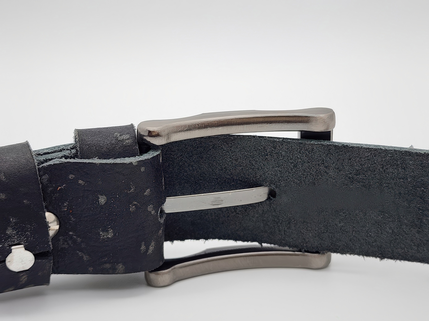 Dây nịt nam da bò thô DHM-443 | Đầu khoá kim loại chì gập khúc nguyên khối | Giao logo ngẫu nhiên | Bảo hành 12 tháng - Ảnh 7