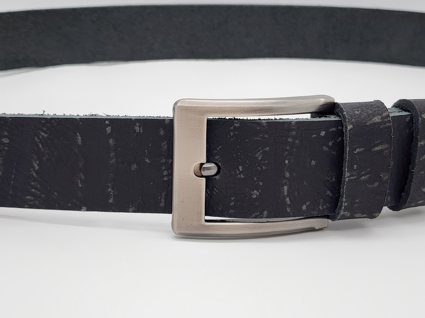 Thắt lưng da nam bản thô DHM-445 | Đầu khoá kim loại chì cạnh vuông | Giao logo ngẫu nhiên | Bảo hành 12 tháng