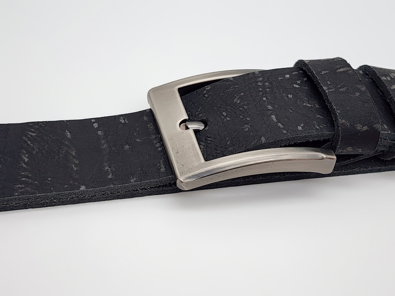 Thắt lưng da nam bản thô DHM-445 | Đầu khoá kim loại chì cạnh vuông | Giao logo ngẫu nhiên | Bảo hành 12 tháng - Ảnh 2