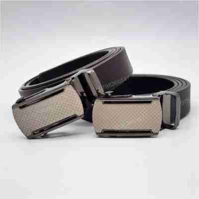 Thắt lưng bé bản 2.3cm DHM-485 | Đầu khoá con lăn thủng màu xám thanh lịch | Bảo hành 12 tháng